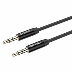 Аудіо-кабель Usams YP-01 Aux Audio Cable 1m Black (YP101)