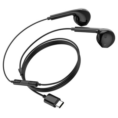 Навушники BOROFONE BM80 Magnificent Type-C wire-controlled digital earphones with microphone Black (BM80MCB)