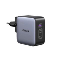 Зарядний пристрій UGREEN CD296 GaN 65W Fast Charger (3-Port)(UGR-90409) (UGR-90409)