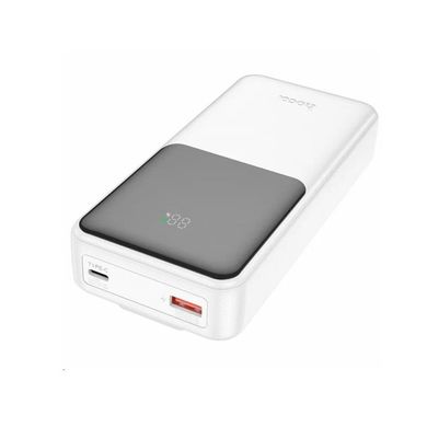 Внешний аккумулятор HOCO J119A Sharp charger 22.5W+PD20 fully compatible power bank with digital display and cable(20000mAh) White (6942007606127)