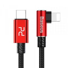 PD кабель Baseus MVP Elbow Type-C to iP Cable PD 18W 1m Red