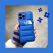 Пуферний чохол-пуховик для iPhone XR The North Face Синій