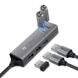 Baseus Cube USB to USB3.0 * 3 + USB2.0 * 2 HUB Adapter Dark Grey