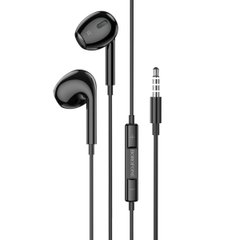 Наушники BOROFONE BM80 Max Gorgeous wire-controlled earphones with microphone Black (BM80MMB)
