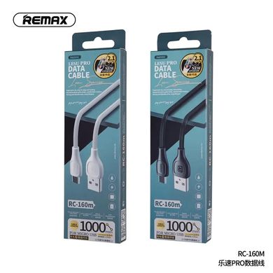 Кабель REMAX Micro USB Lesu Pro Data Cable RC-160m |1m, 2.1A| Black