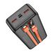 Внешний аккумулятор HOCO J119B Sharp charger 22.5W+PD20 fully compatible power bank with digital display and cable(30000mAh) Black (6942007606134)