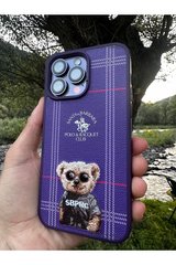 Чехол Santa Barbara Polo Dustin Bear для iPhone 14 Pro Фиолетовый