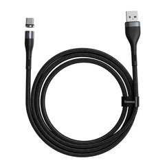 Кабель BASEUS Type-C Zinc Magnetic Safe Fast Charging Data Cable |1m, 5A| (CATXC-NG1) Black