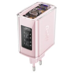 Мережевий зарядний пристрій ACEFAST A45 Sparkling series PD65W GaN (2*USB-C+USB-A) charger Cherry blossom (AFA45CB)