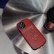 Кожаный красный чехол "Bearbrick Kaws" для iPhone 12 Pro Max