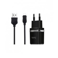 СЗУ HOCO C12 Smart (2USB/2.4A) + USB - MicroUSB Black