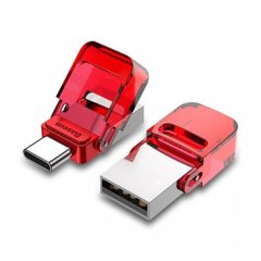Флешка Baseus Red-hat Type-C + USB Flash Disk 32 Gb Tarnish body + red cover