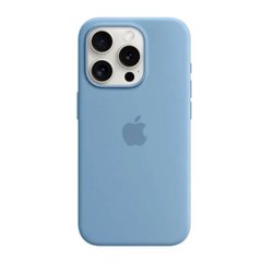 Чохол Silicone Full Case AAA MagSafe IC для iPhone 15 Pro Max Blue