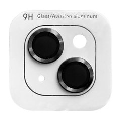 Защитное стекло Metal Classic на камеру (в упак.) iPhone 14 (6.1") / 14 Plus (6.7") Черный / Midnight