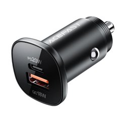 Автомобильное зарядное устройство ACEFAST B1 mini 38W(USB-C+USB-A) dual-port metal car charger (AFB1B)