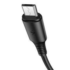 Кабель BOROFONE BX47 USB to Micro 2.4A, 1m, PVC, PVC connectors, Black (BX47MB)