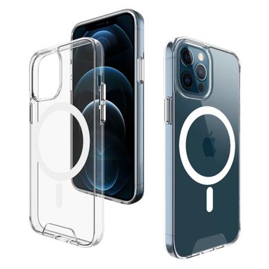 Чехол Space Magnetic для Apple iPhone 12/12 Pro Transparent