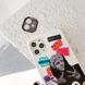 Чехол для iPhone 13 Pro Collage Labels Mona Lisa Белый + защита камеры