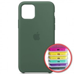 Silicone Case Full for iPhone 11 Pro Max (58) pine green, Зелений