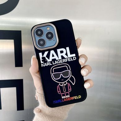 Чохол для iPhone 12 Color Line Karl Lagerfeld із захистом камери Чорний
