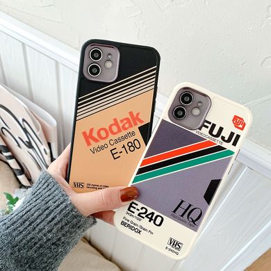 Винтажный чехол Kodak для iPhone с защитой камеры, Черный
