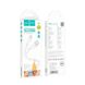 Кабель HOCO X97 Crystal color silicone charging data cable Type-C white (6931474799876)