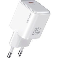 Сетевое зарядное устройство Usams US-CC183 PD20W Single Port Fast Charger (EU)--X-ron Series White (CC183TC02)