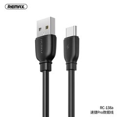 Кабель REMAX Type-C Suji Pro data cable RC-138a |1m, 2.4A| Black