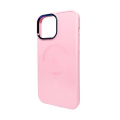 Чохол AG Glass Sapphire MagSafe Logo для Apple iPhone 15 Pro Pink