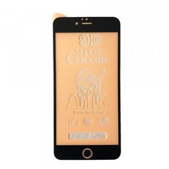 Защитное стекло Ceramic MATTE iPhone 6+/6S+ Black тех упак