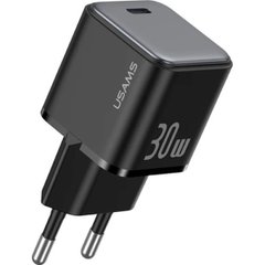 Сетевое зарядное устройство Usams US-CC186 PD30W Single Port Fast Charger (EU)--X-ron Series Black (CC186TC01)