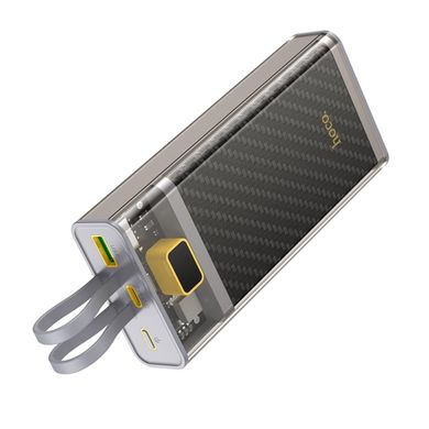 Зовнішній акумулятор HOCO J104A Discovery edition 22.5W fully compatible power bank with cable(20000mAh) Gray (6931474788962)