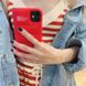 Красный пуферний чехол-пуховик для iPhone 11 Pro
