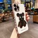 Роскошный чехол для iPhone X/XS 3D Bearbrick Kaws Power Bear Белый