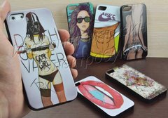 Прикольный силиконовый чехол-накладка для iPhone 5| 5S| 5SE с рисунком Girls