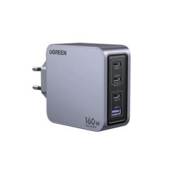 Зарядний пристрій UGREEN X763 Nexode Pro 160W 4-Port GaN Fast Charger Set EU(UGR-25877) (UGR-25877)