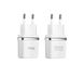 Мережевий зарядний пристрій HOCO C11 Smart single USB (iP cable) charger set White (6957531047735)