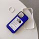 Флуоресцентный кожаный чехол для iPhone 13 The North Face Синий