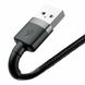 Кабель Baseus Cafule Cable USB For Lightning 2.4A 0.5m Gray+Black (CALKLF-AG1)