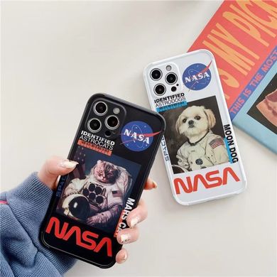 Черный чехол NASA "Марсианский кот" для iPhone