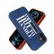 Кожаный синий чехол Santa Barbara Polo Egan "Hot" для iPhone 12 с термометром