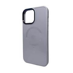 Чехол AG Glass Sapphire MagSafe Logo для Apple iPhone 15 Pro Grey