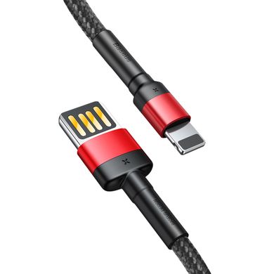 Кабель Baseus Cafule Cable（Special Edition）USB For iP 1m Red+Black (CALKLF-G91)