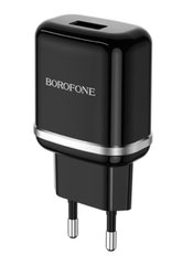 Мережевий зарядний пристрій BOROFONE BA36A High speed single port QC3.0 charger set 18W(Micro) Black (BA36AMB)