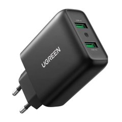 Зарядний пристрій UGREEN CD161 USB Fast Charger EU (Black)(UGR-10216) (UGR-10216)