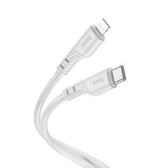 Кабель HOCO X97 Crystal color PD silicone charging data cable iP light gray (6931474799777)