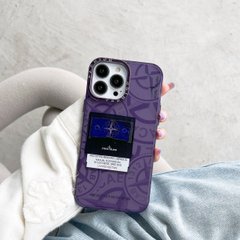 Чехол для iPhone 15 Plus Stone Island с патч-нашивкой Стоников Фиолетовый