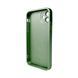 Чехол AG Glass Matt Frame Color Logo для Apple iPhone 11 Light Green