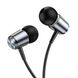 Навушники HOCO M108 Spring metal universal earphones with mic Metal Gray (6931474797575)