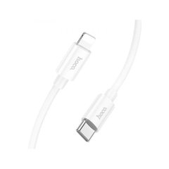 Кабель HOCO X87 Magic silicone PD charging data cable for iP White (6931474783189)